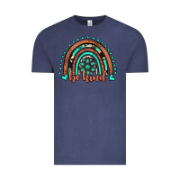 Vintage Denim be kind western turquoise rainbow Vintage Tee - JahusDesignShop