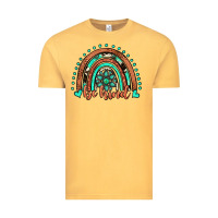 Vintage Mustard be kind western turquoise rainbow Vintage Tee - JahusDesignShop