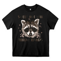 Black sweet but will throw hands Heavy Core Tee - MaliasSmallBusiness