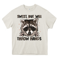 Cream sweet but will throw hands Heavy Core Tee - MaliasSmallBusiness