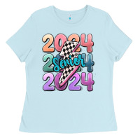 Baby Blue 2024 senior Ladies Tee - MaliasSmallBusiness