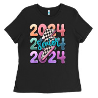 Black 2024 senior Ladies Tee - MaliasSmallBusiness