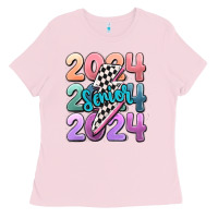 Bubblegum Pink 2024 senior Ladies Tee - MaliasSmallBusiness