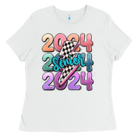 White 2024 senior Ladies Tee - MaliasSmallBusiness