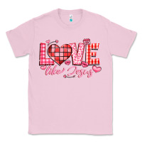 Bubblegum Pink love like jesus la Classic Tee - LillyAllenDesigns