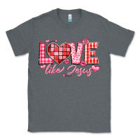 Charcoal Heather love like jesus la Classic Tee - LillyAllenDesigns