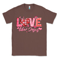 Chestnut love like jesus la Classic Tee - LillyAllenDesigns