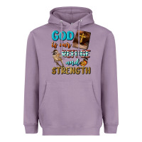 Lavender God Is Our Refuge And Strength Heavyweight Hoodie - BundleAndBundleShop