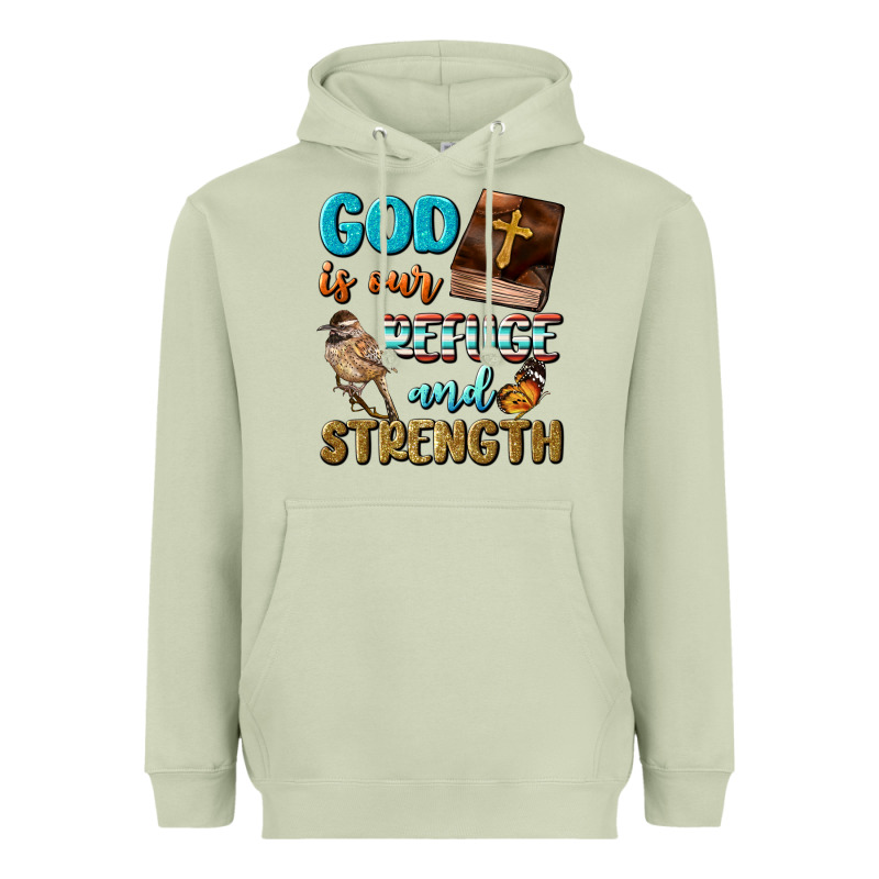 God Is Our Refuge And Strength Heavyweight Hoodie by BundleAndBundleShop | Teevron
