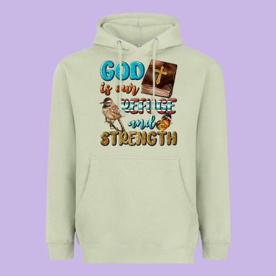 God Is Our Refuge And Strength Heavyweight Hoodie Designed By Bundleandbundleshop