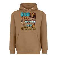 Toasted Coconut God Is Our Refuge And Strength Heavyweight Hoodie - BundleAndBundleShop