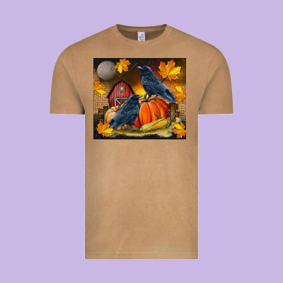Fall Crow Vintage Tee Designed By Lillyallendesigns
