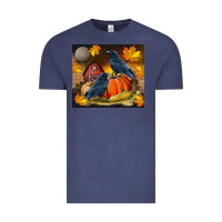 Vintage Denim Fall Crow Vintage Tee - LillyAllenDesigns