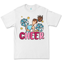 White cheer Premium Tee - MaliasSmallBusiness