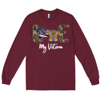 Burgundy My Veteran Long Sleeve Tee - Bettercallsaul