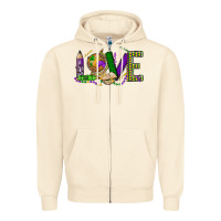Sandshell love teacher mardi gras Zipper Hoodie - OliviaCreatesArt