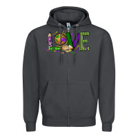 Smoke love teacher mardi gras Zipper Hoodie - OliviaCreatesArt