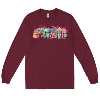 Burgundy nurse fuel coffee cup Long Sleeve Tee - Jasminsmagicworld
