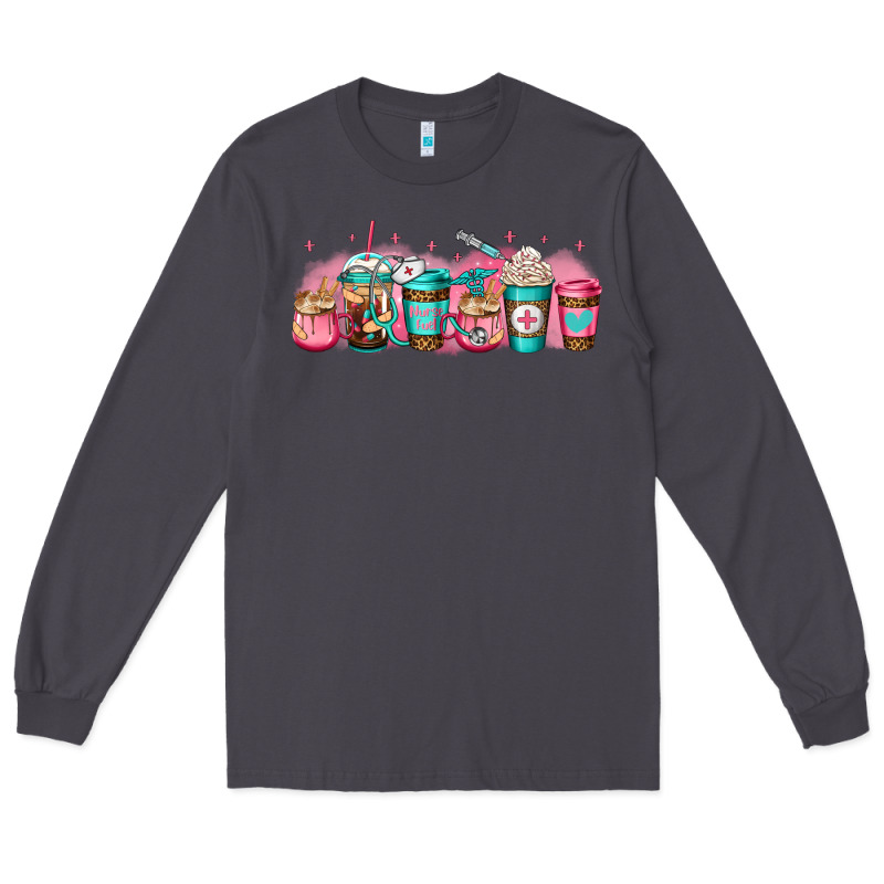 Nurse Fuel Coffee Cup Long Sleeve Tee by Jasminsmagicworld | Teevron