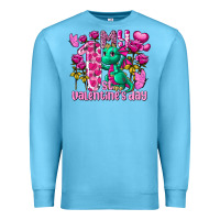 Ocean Blue my first valentine's day dragon Premium Sweatshirt - FaDigitalArtStudio