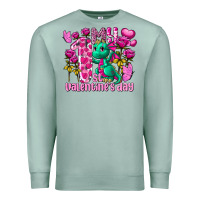 Seafoam my first valentine's day dragon Premium Sweatshirt - FaDigitalArtStudio