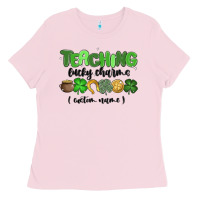 Bubblegum Pink teaching lucky charms Ladies Tee - MaliasSmallBusiness