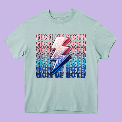 Mom Of Both Boy And Girl Heavy Core Tee Designed By Maliassmallbusiness
