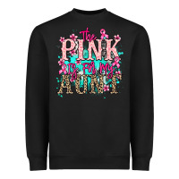 Black The pink is for my Aunt Cancer Awareness Heavyweight Sweatshirt - HowdyJamesFarm