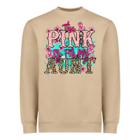 The Pink Is For My Aunt Cancer Awareness Heavyweight Sweatshirt | Teevron