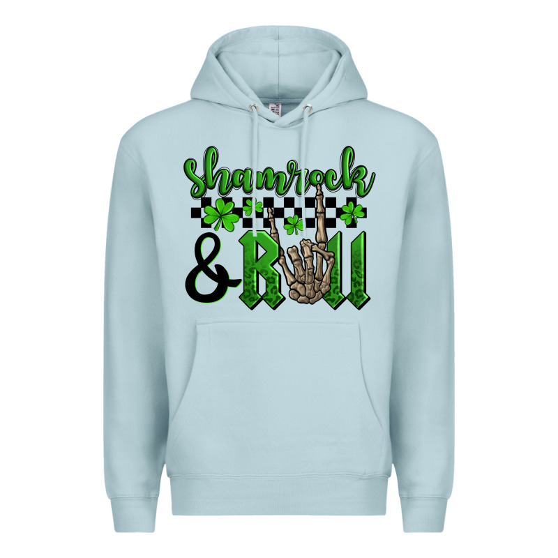 St. Patrick's Day Shamrock And Roll Premium Hoodie by OliviaCreatesArt | Teevron