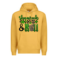 Mustard St. Patrick's Day Shamrock and roll Premium Hoodie - OliviaCreatesArt