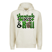 Oatmeal Heather St. Patrick's Day Shamrock and roll Premium Hoodie - OliviaCreatesArt