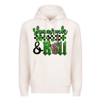Pale Pink St. Patrick's Day Shamrock and roll Premium Hoodie - OliviaCreatesArt