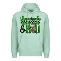Seafoam St. Patrick's Day Shamrock and roll Premium Hoodie - OliviaCreatesArt