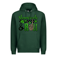 Sports Green St. Patrick's Day Shamrock and roll Premium Hoodie - OliviaCreatesArt