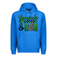 True Royal St. Patrick's Day Shamrock and roll Premium Hoodie - OliviaCreatesArt
