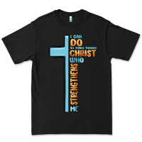 Black i can do all things through christ who strengthens Premium Tee - MaliasSmallBusiness