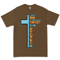 Cacao i can do all things through christ who strengthens Premium Tee - MaliasSmallBusiness
