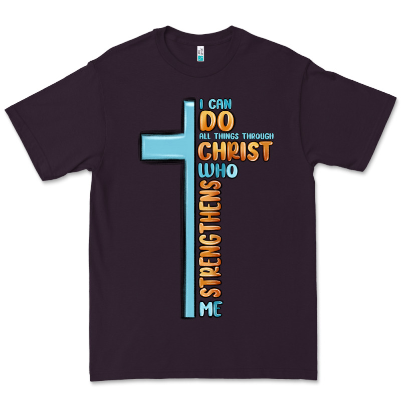 I Can Do All Things Through Christ Who Strengthens Premium Tee by MaliasSmallBusiness | Teevron