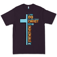 Plum i can do all things through christ who strengthens Premium Tee - MaliasSmallBusiness