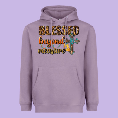 Blessed Beyond Measure Heavyweight Hoodie Designed By Bundleandbundleshop