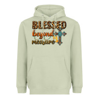 Matcha Blessed Beyond Measure Heavyweight Hoodie - BundleAndBundleShop