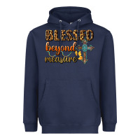 Navy Blessed Beyond Measure Heavyweight Hoodie - BundleAndBundleShop