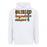 White Blessed Beyond Measure Heavyweight Hoodie - BundleAndBundleShop