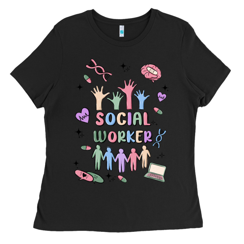 Social Worker Ladies Tee by MaliasSmallBusiness | Teevron