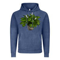 Vintage Denim Peace Lily Vintage Hoodie - LillyAllenDesigns