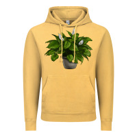 Vintage Mustard Peace Lily Vintage Hoodie - LillyAllenDesigns