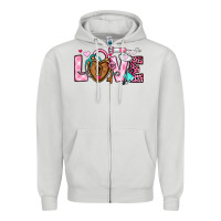 Dove Grey love valentines day nurse Zipper Hoodie - OliviaCreatesArt