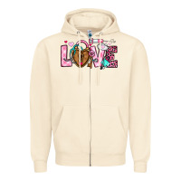 Sandshell love valentines day nurse Zipper Hoodie - OliviaCreatesArt