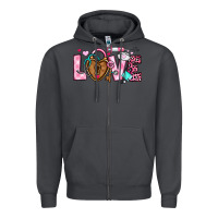 Smoke love valentines day nurse Zipper Hoodie - OliviaCreatesArt